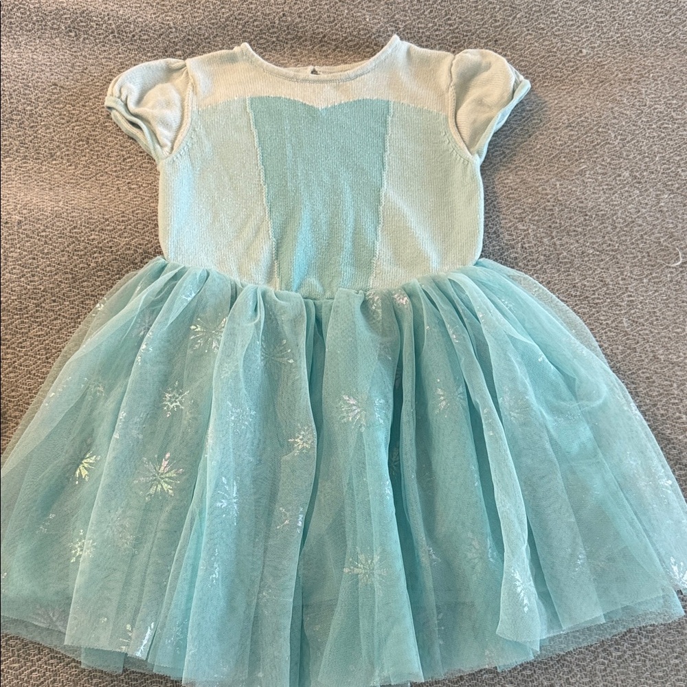 GAP Disney Light Blue Frozen Tulle Dress